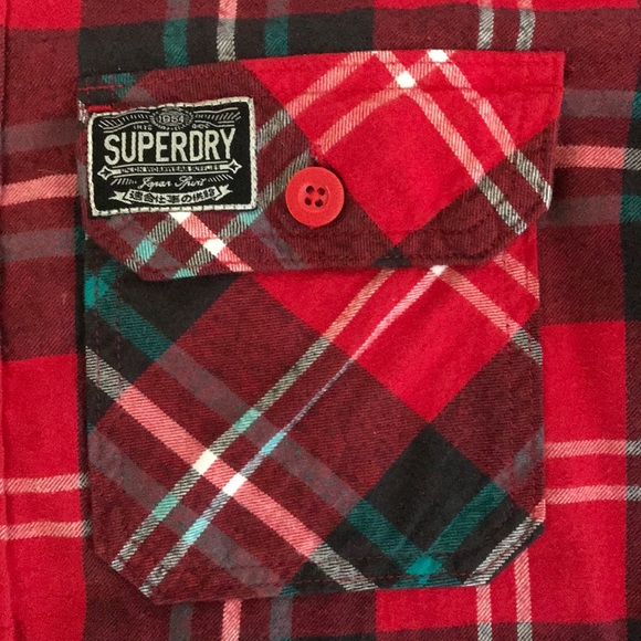 SuperDry Japan Plaid Long-Sleeve - Picture 2 of 5